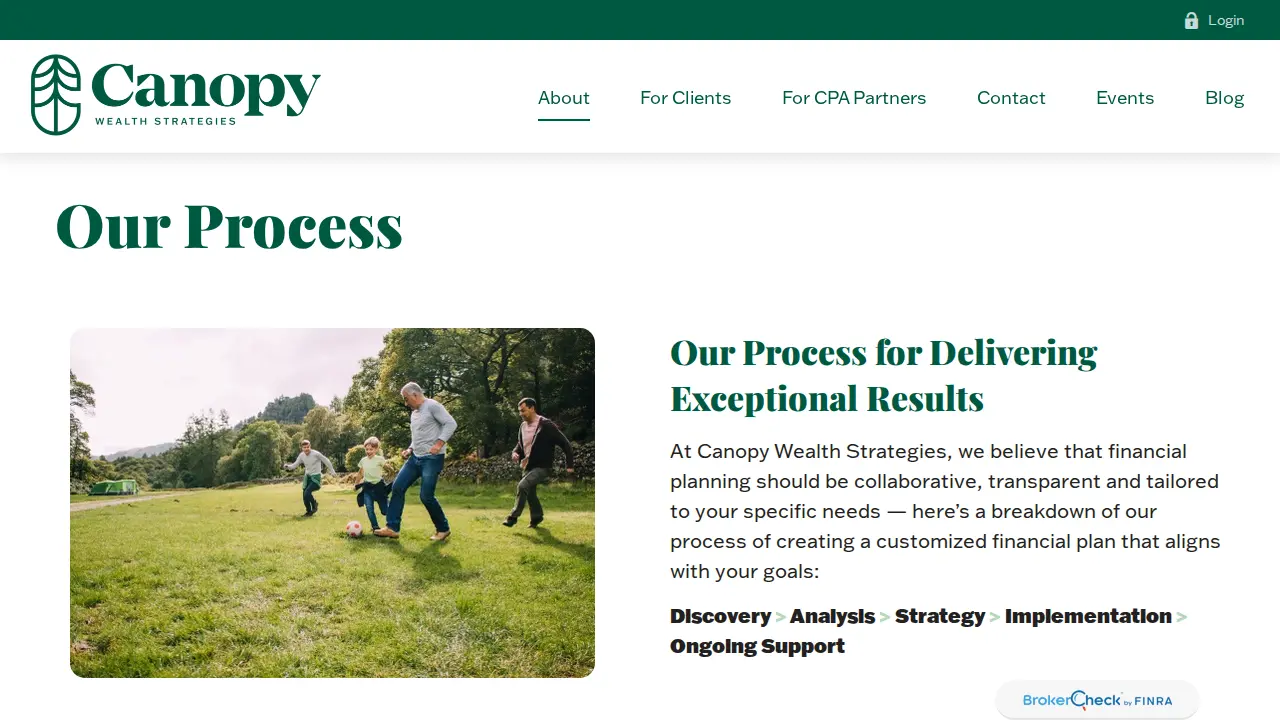 Canopy Wealth Strategies page