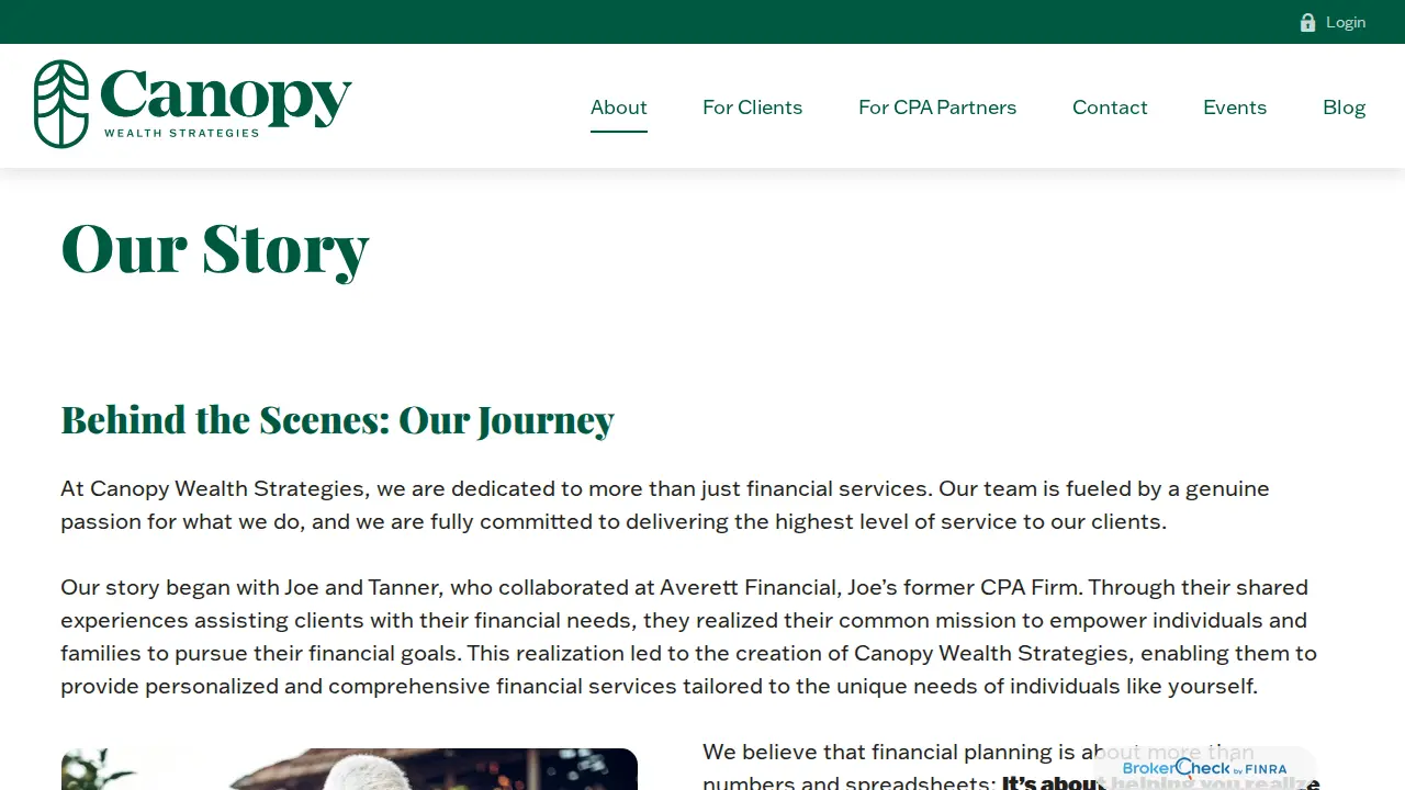 Canopy Wealth Strategies page