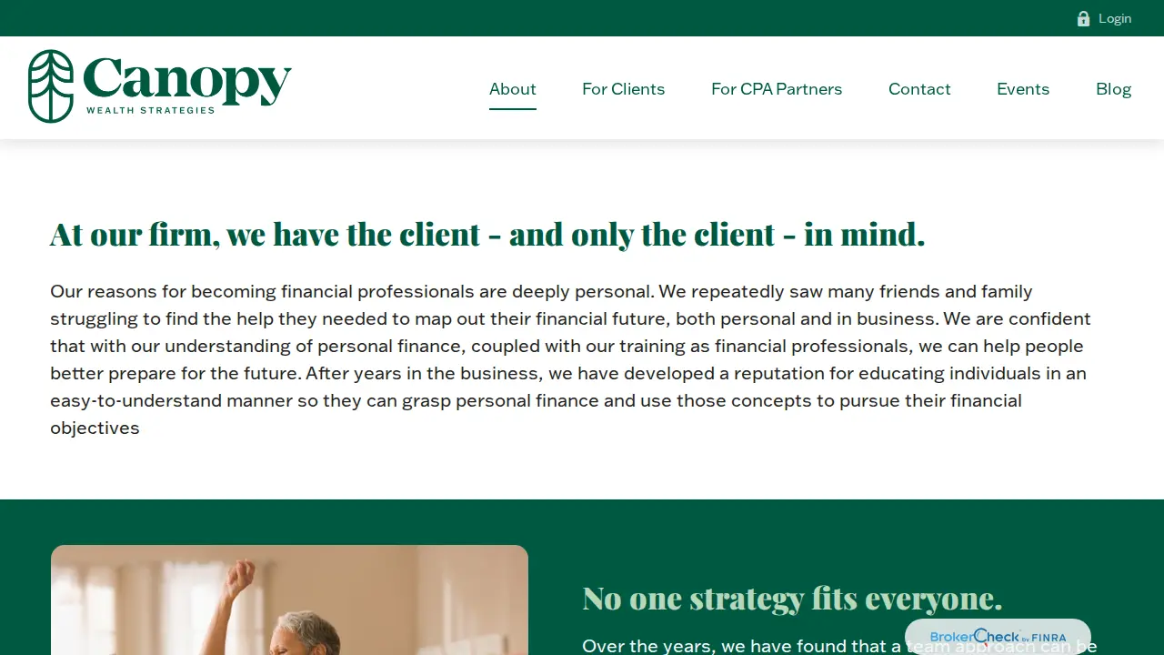 Canopy Wealth Strategies page