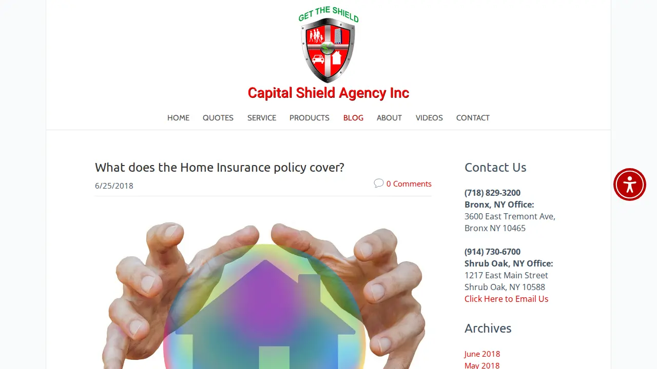 Capital Shield Agency Inc page