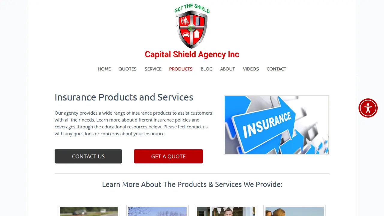 Capital Shield Agency Inc page