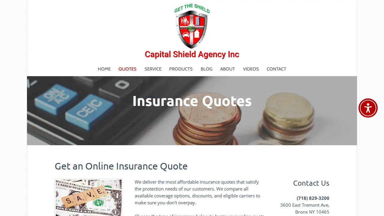 Capital Shield Agency Inc page