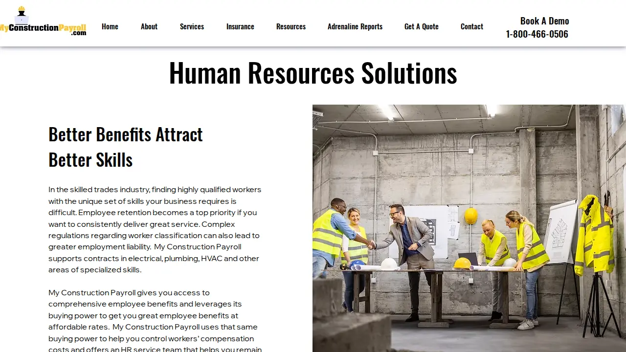 My Construction Payroll page