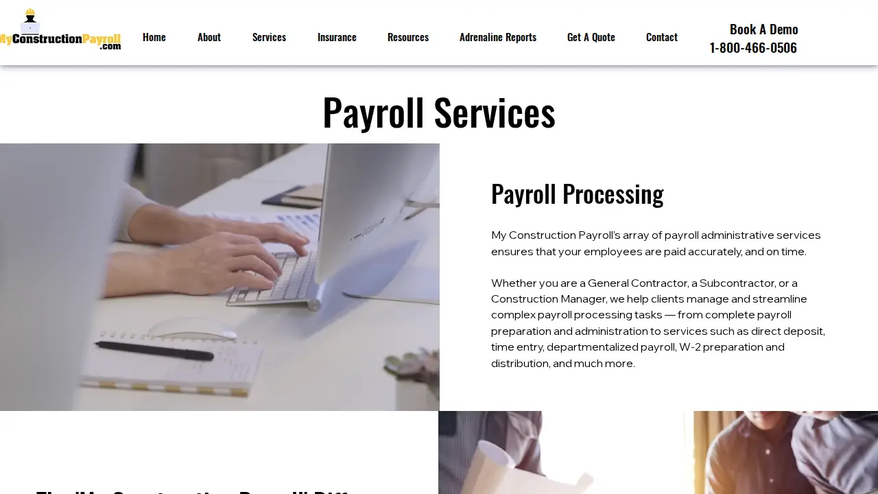 My Construction Payroll page