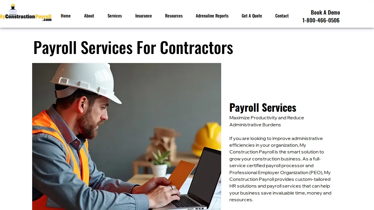 My Construction Payroll page
