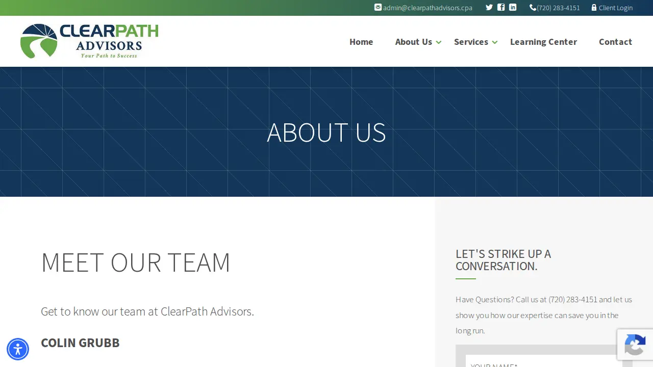 Clear Path Accountants page