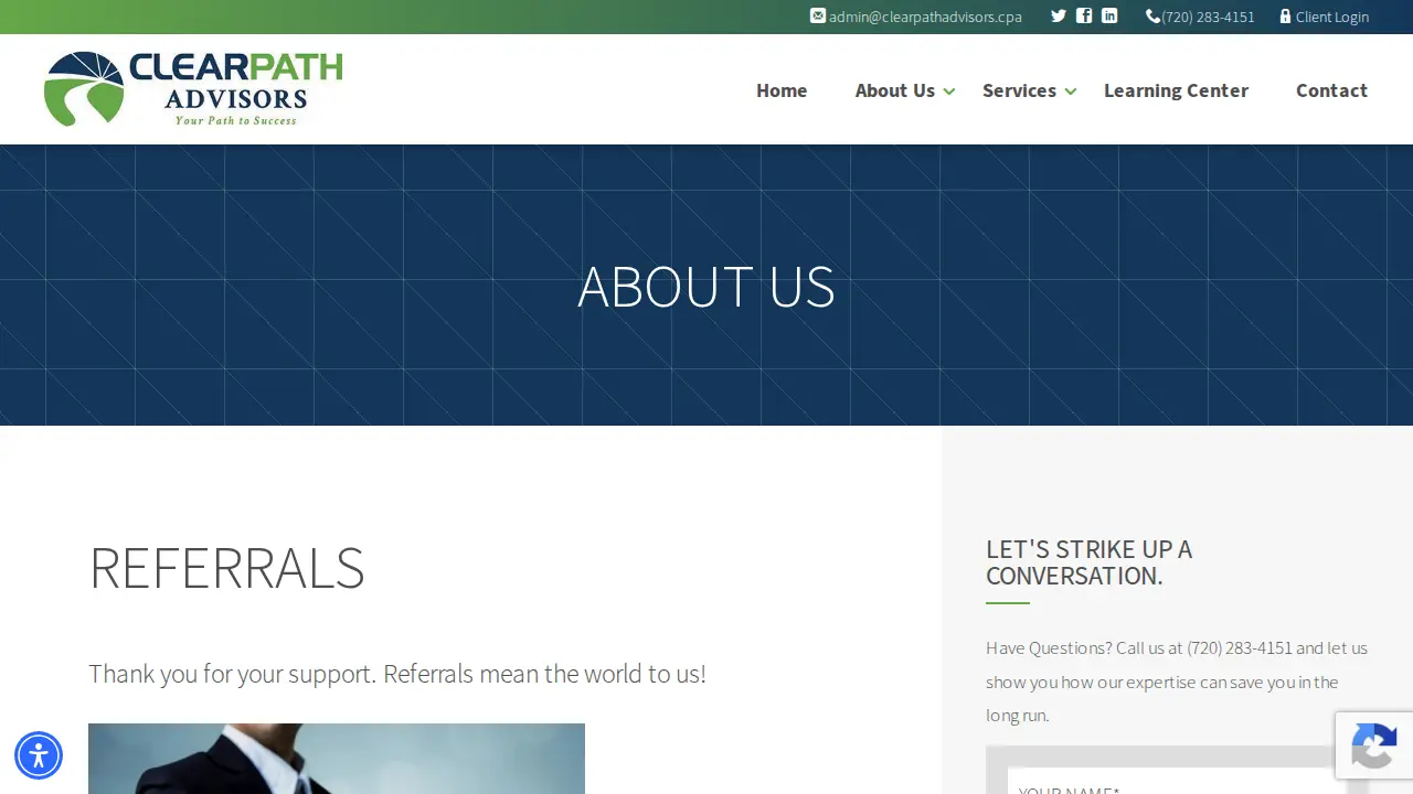 Clear Path Accountants page