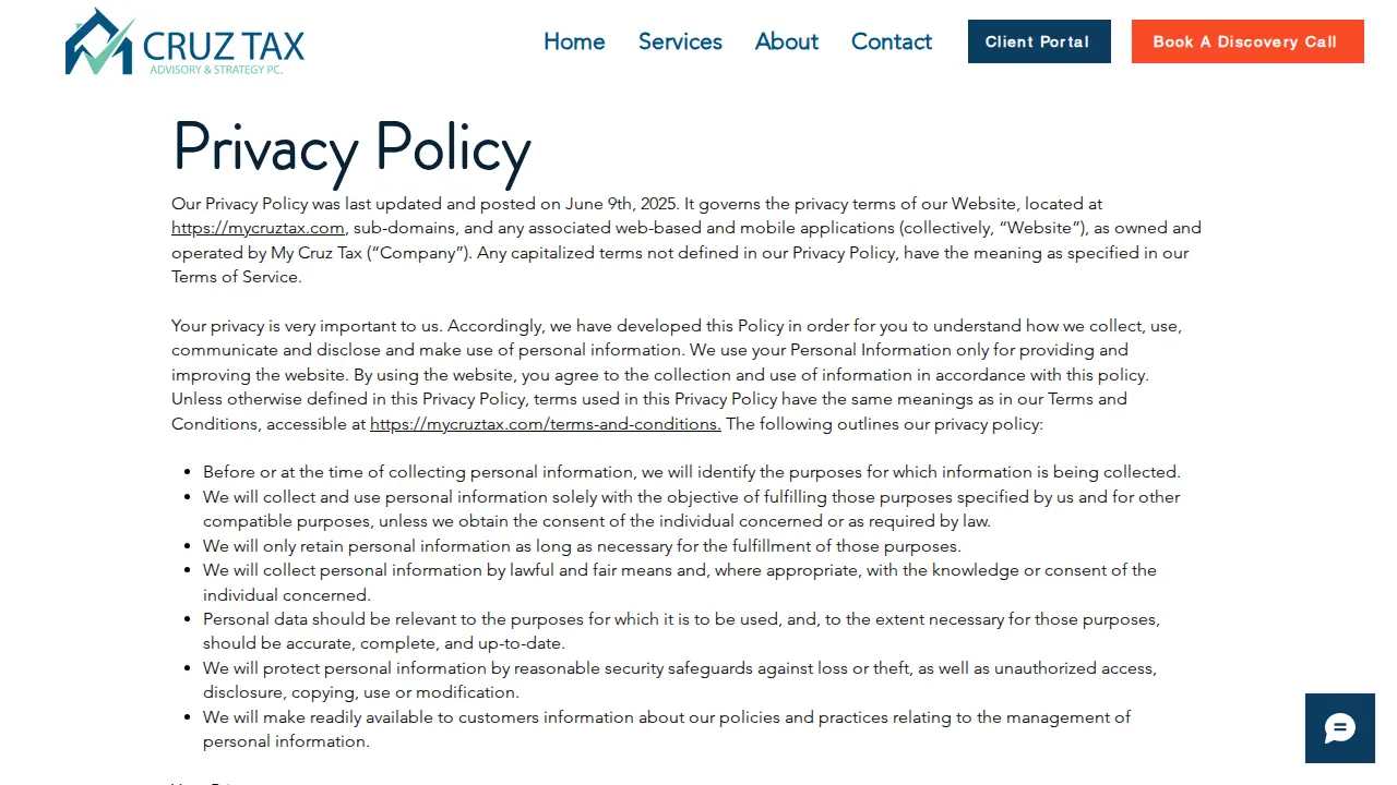 Cruz Tax Advisory & Strategy P.C. page