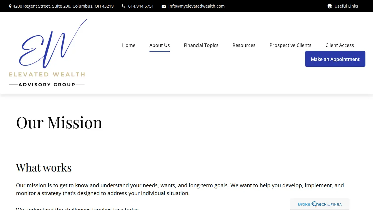 Elevated Wealth Advisory Group - Chamie Townsend, CFP®, AAMS™, CRPC™ page