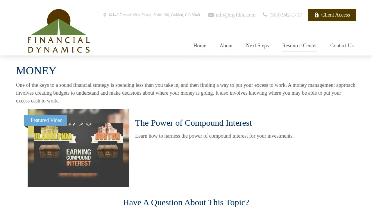 Financial Dynamics, LLC page
