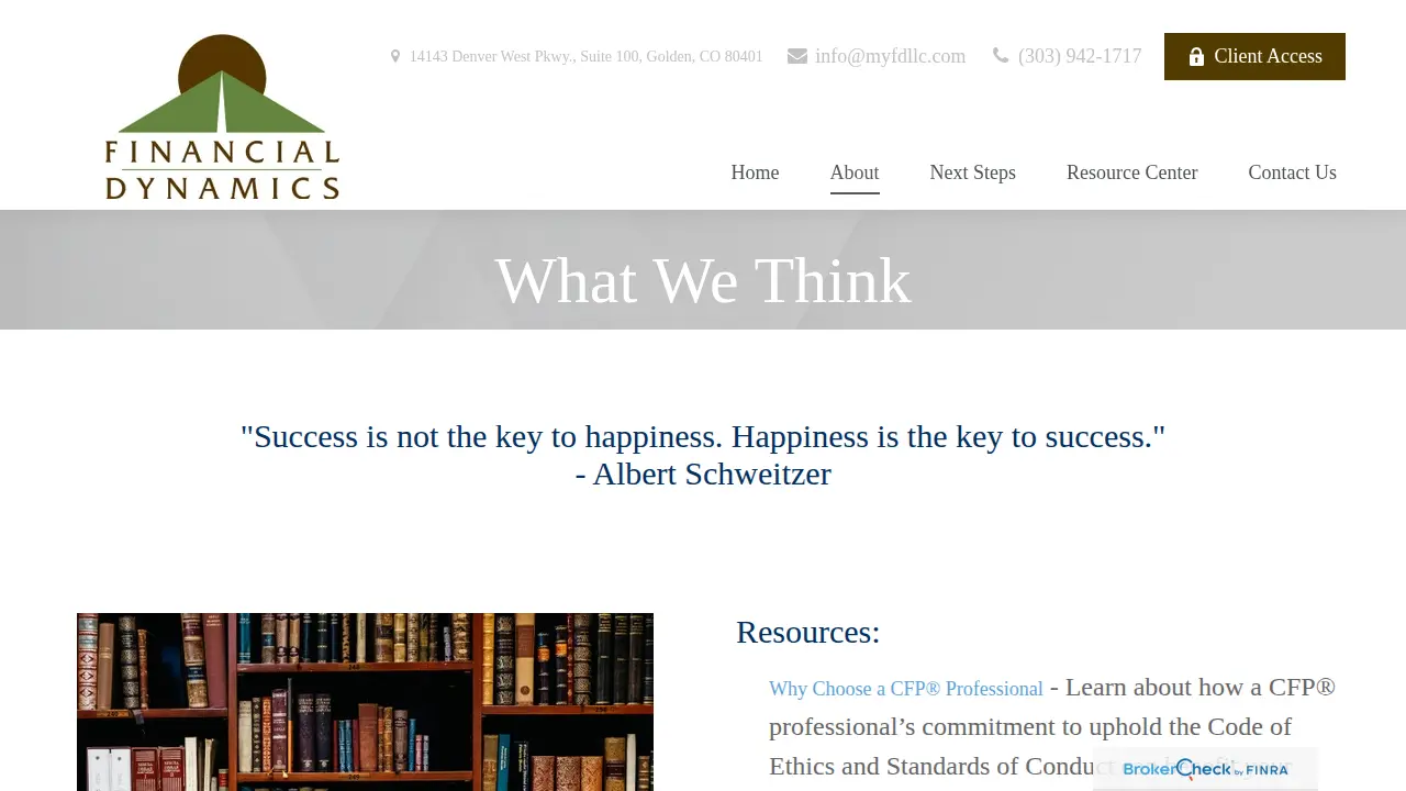 Financial Dynamics, LLC page