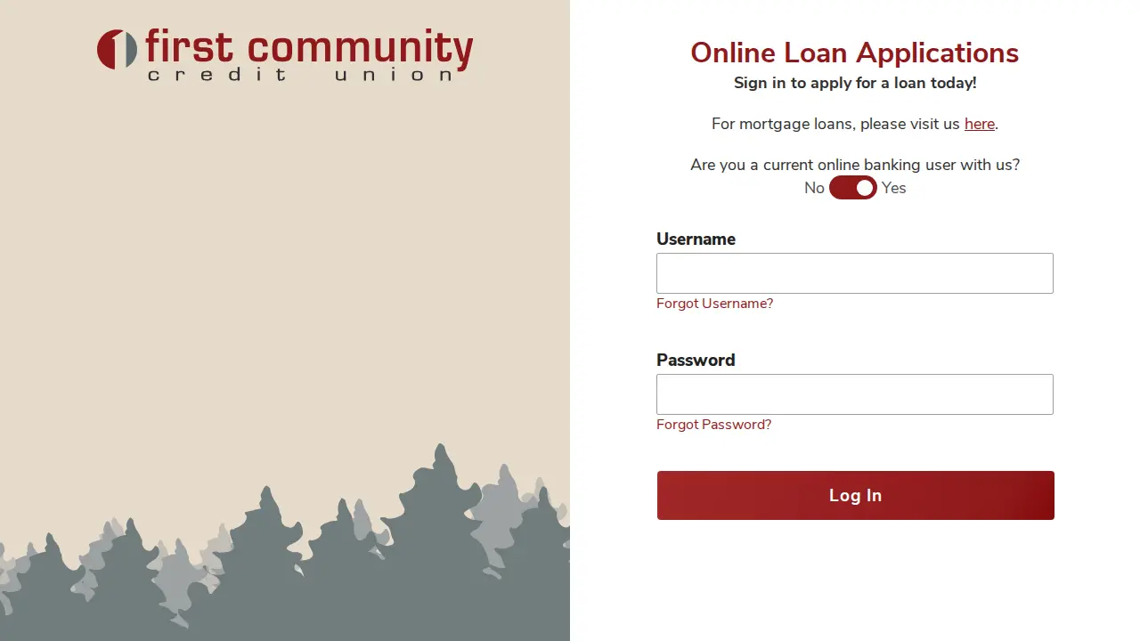 First Community Credit Union page