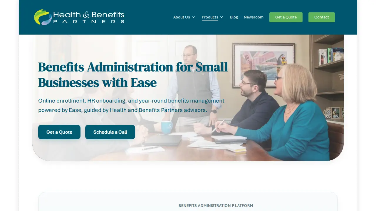 Health and Benefits Partners LLC page