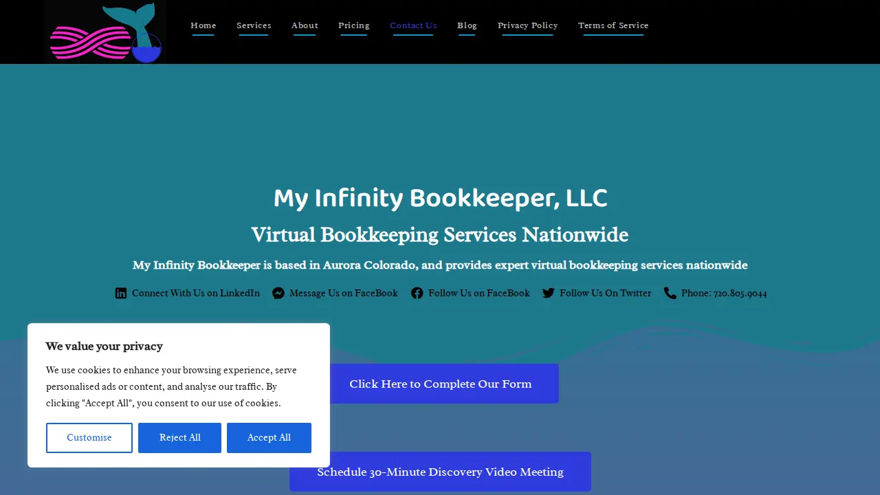 My Infinity Bookkeeper, LLC page