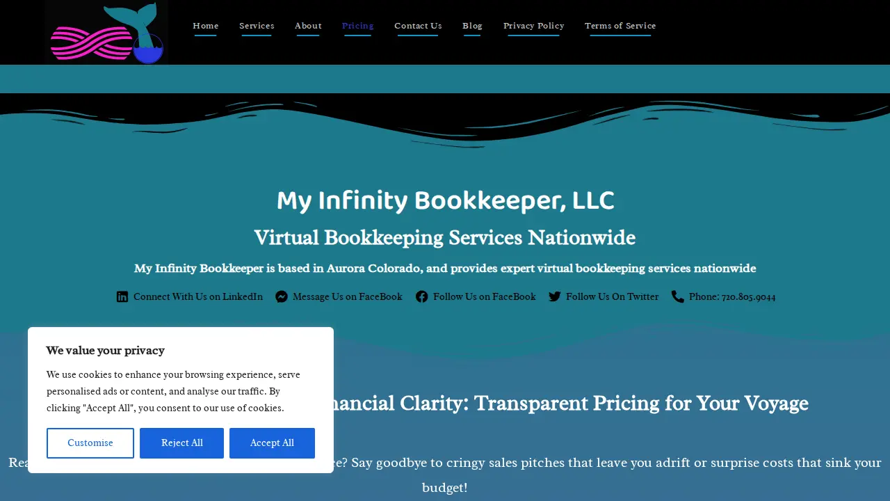 My Infinity Bookkeeper, LLC page