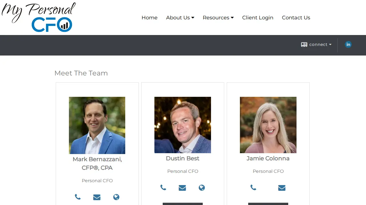 My Personal CFO page
