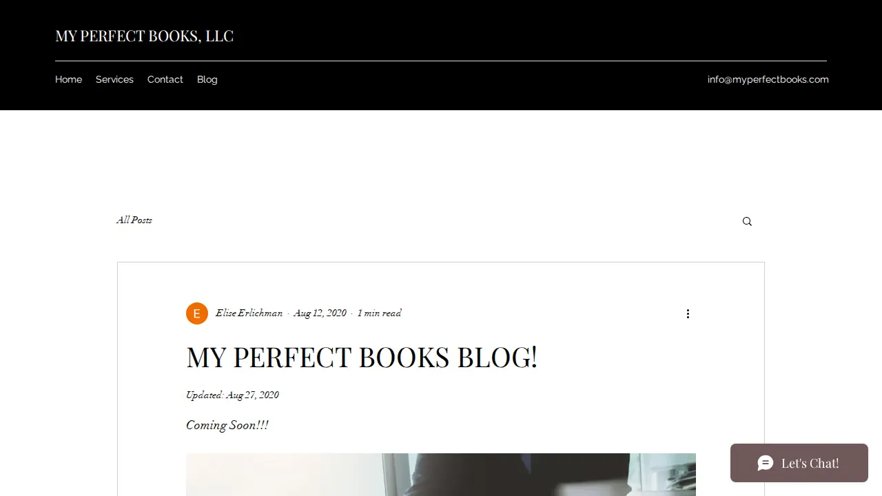 My Perfect Books, LLC page