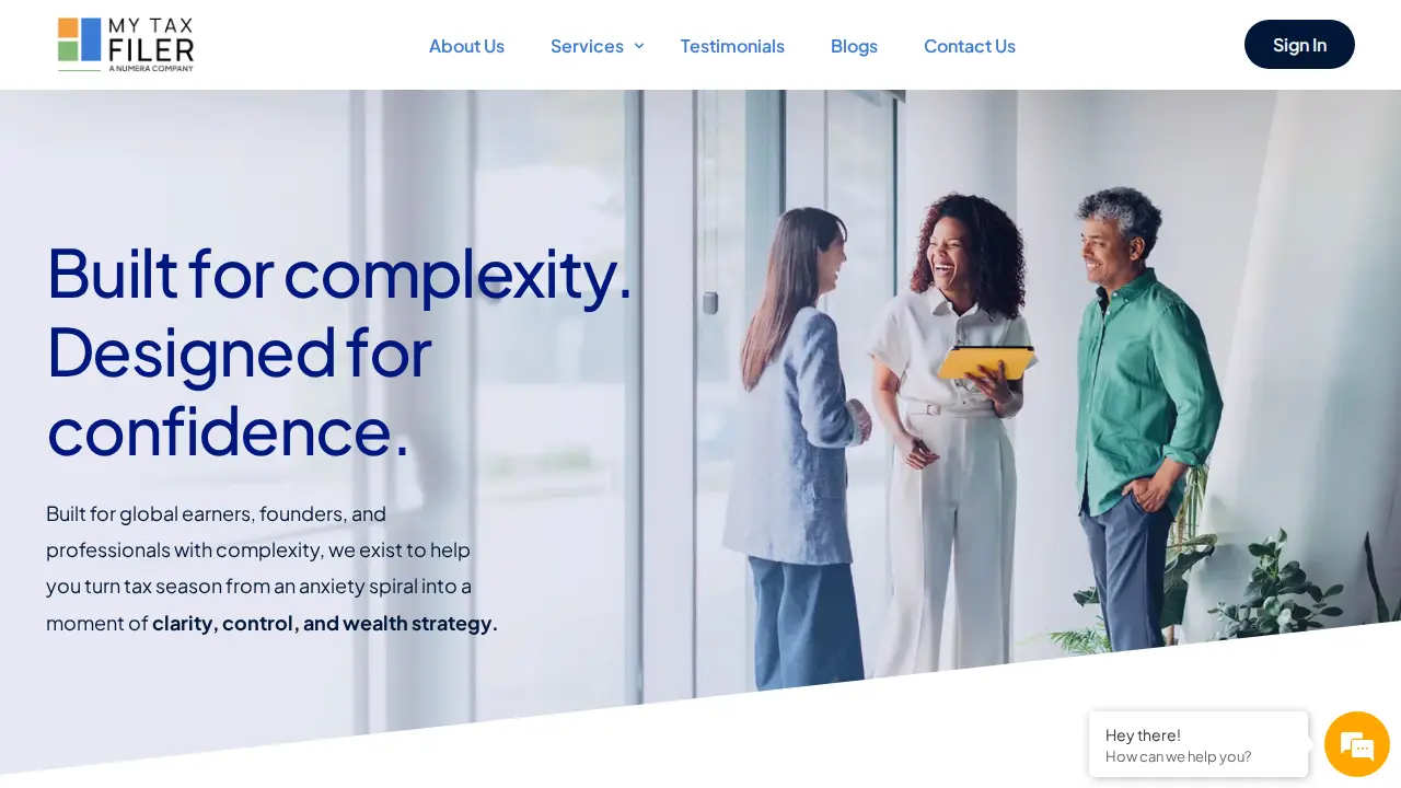 MyTaxFiler Plano page
