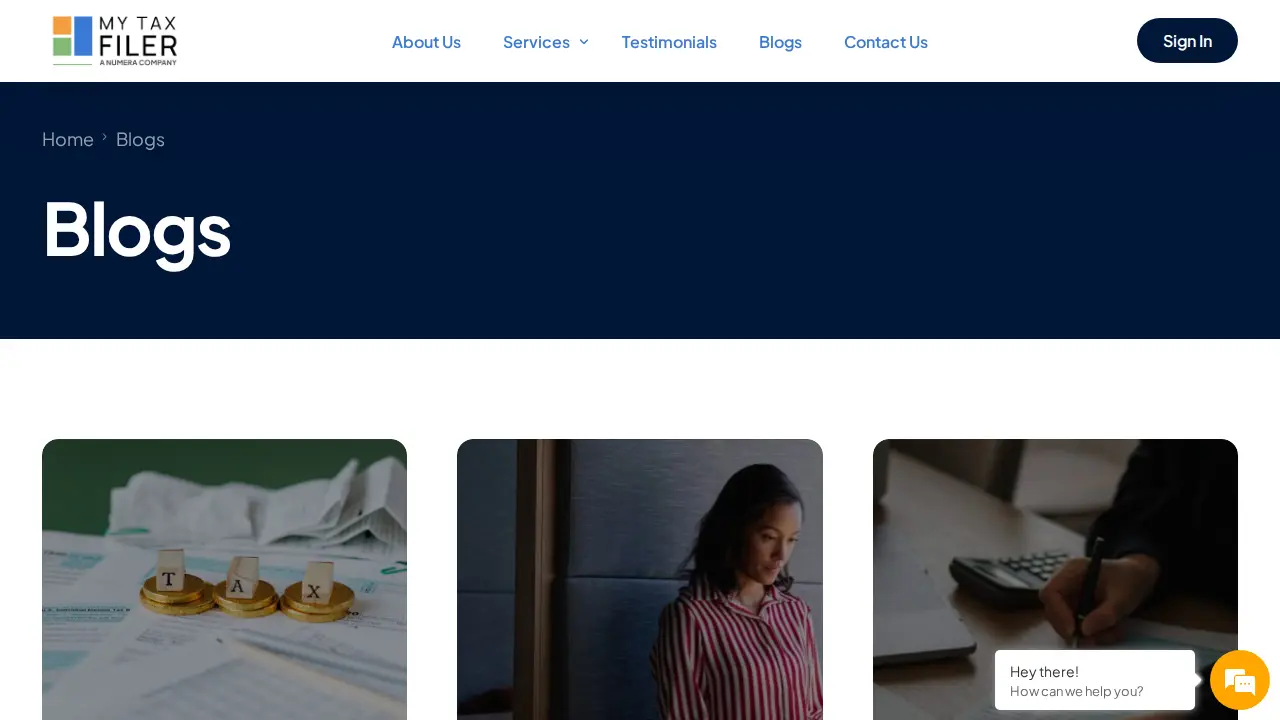 MyTaxFiler Plano page