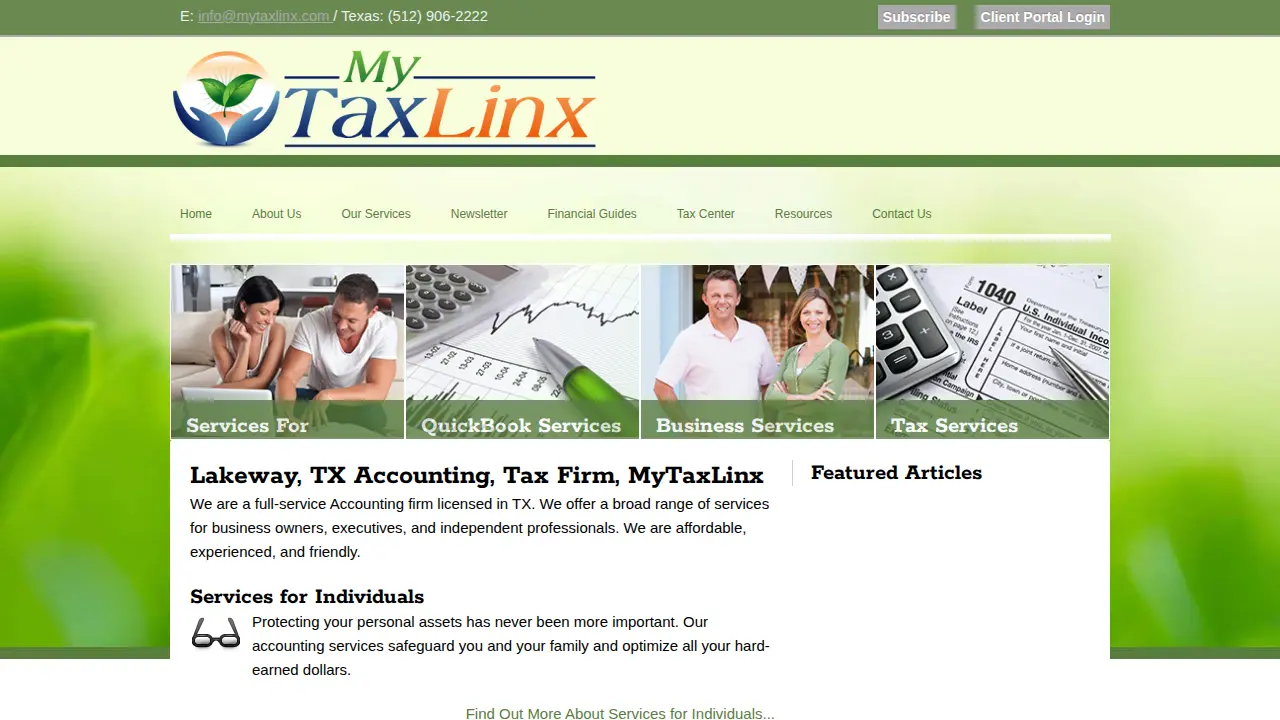 MyTaxLinx page