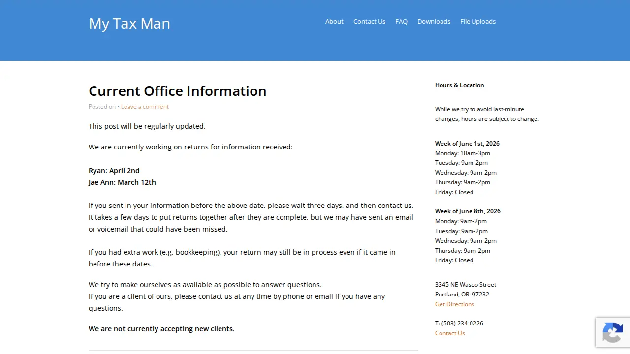 My Tax Man
