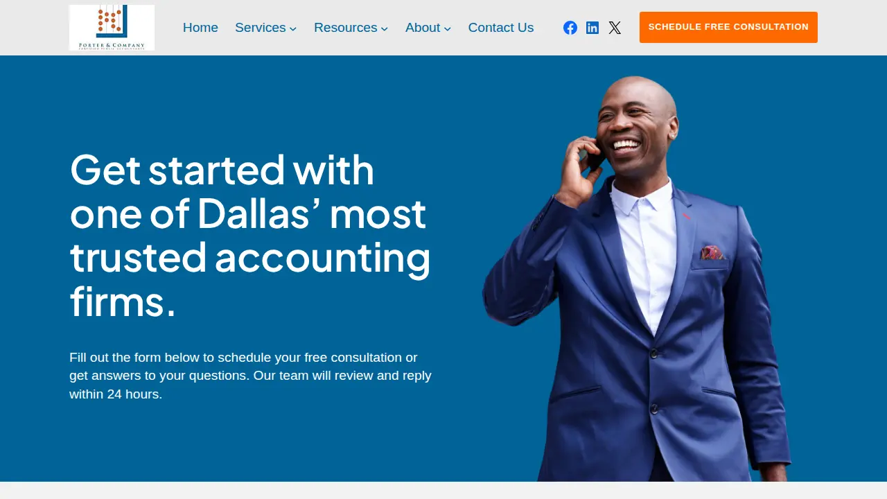 Porter & Company CPAs page