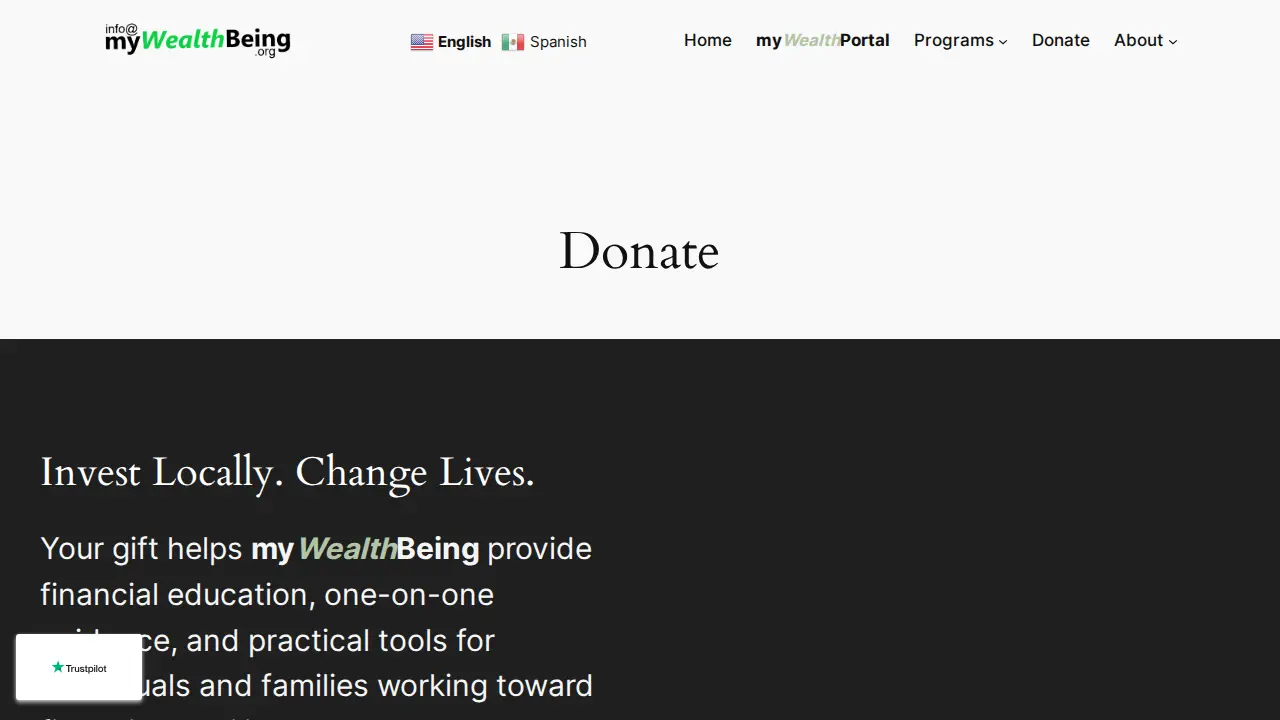 myWealthBeing page