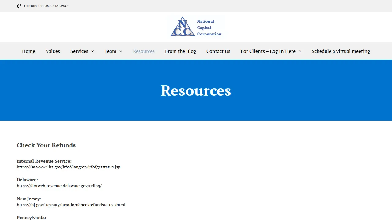 National Capital Corporation page