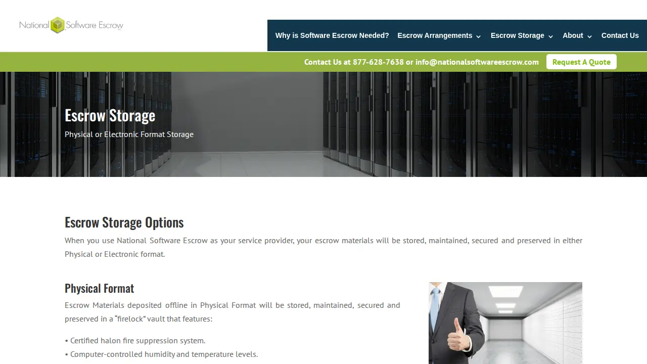 National Software Escrow Inc page