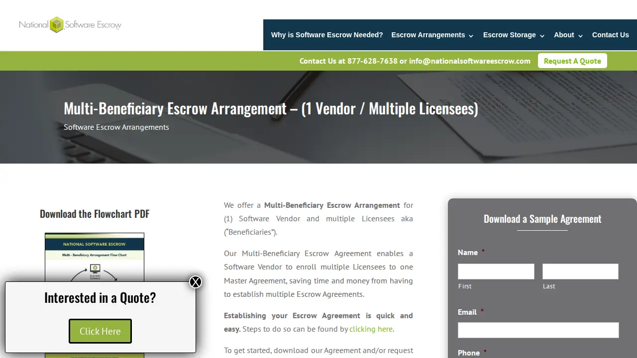 National Software Escrow Inc page