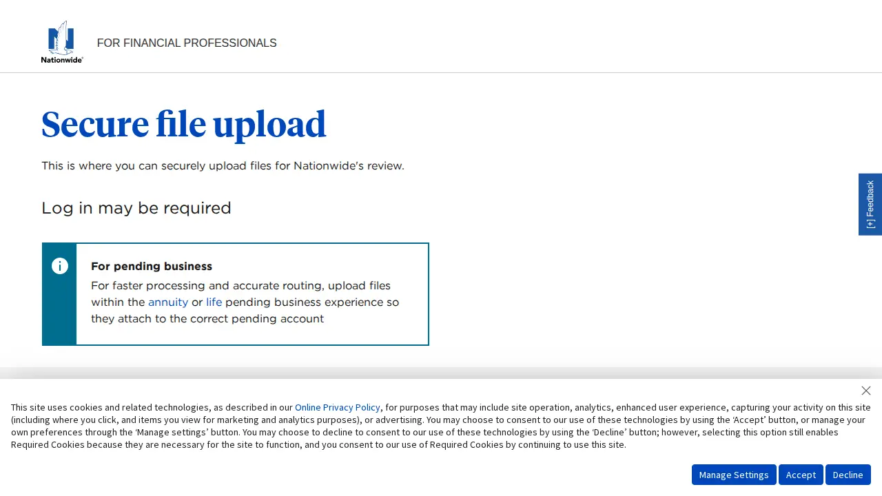 Nationwide Insurance: Nationwide Financial page