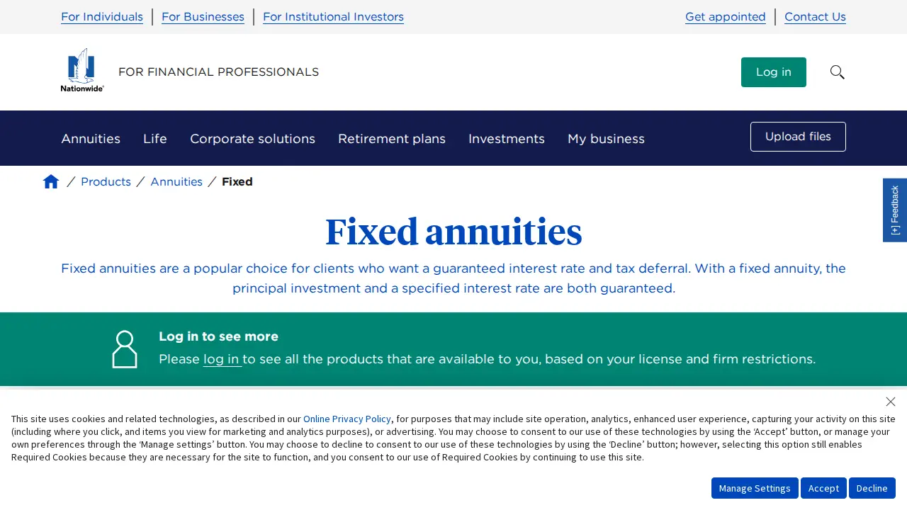 Nationwide Insurance: Nationwide Financial page