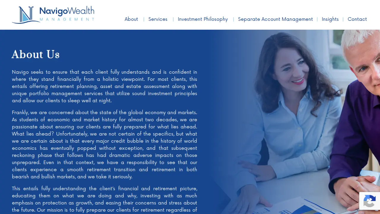 Navigo Wealth page