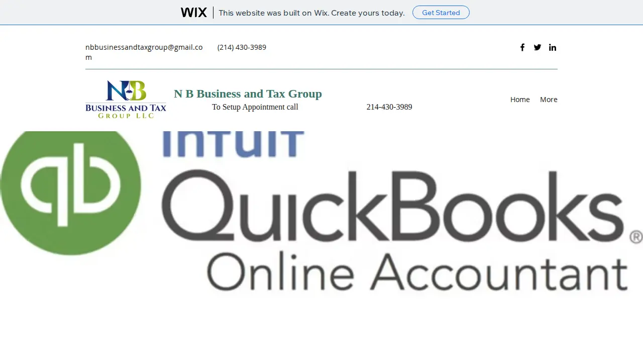 NB BUSINESS GROUP TAX SERVICES page