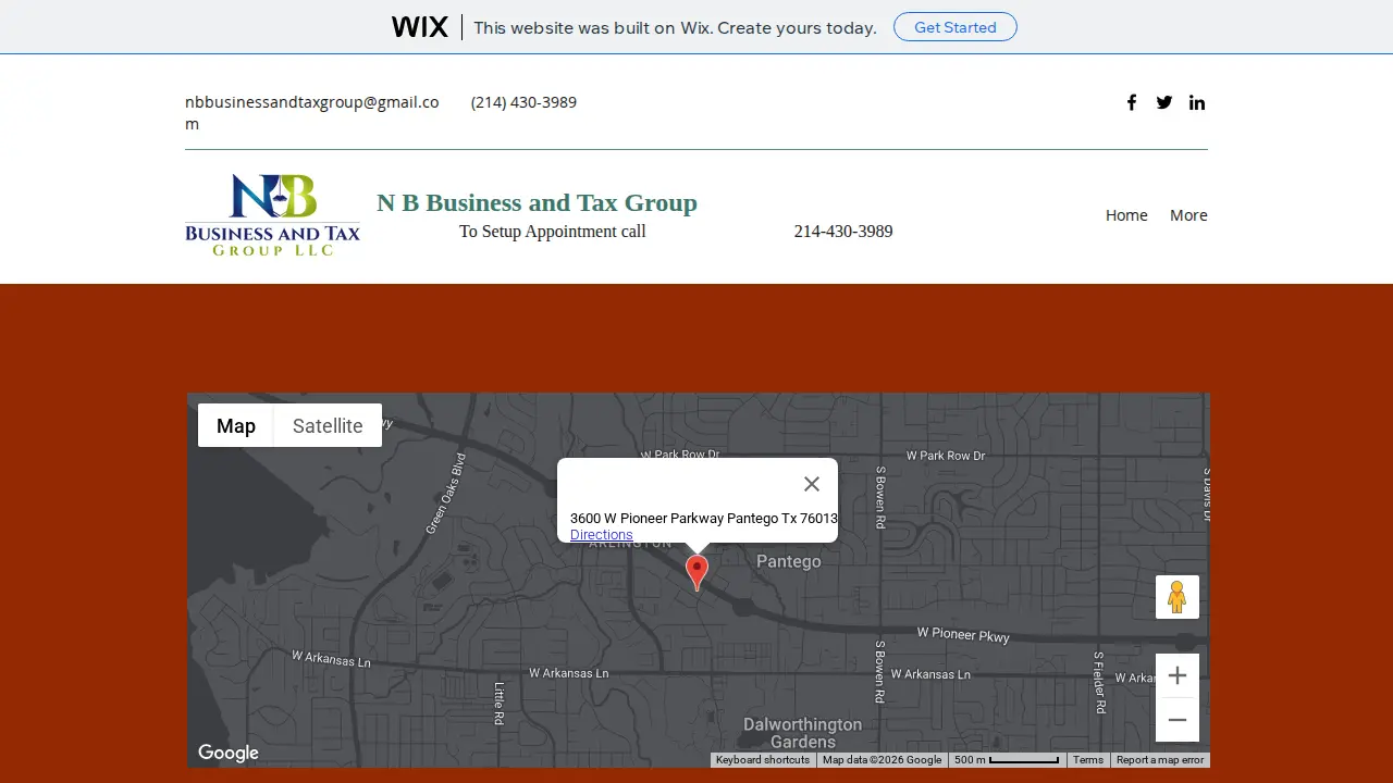 NB BUSINESS GROUP TAX SERVICES page
