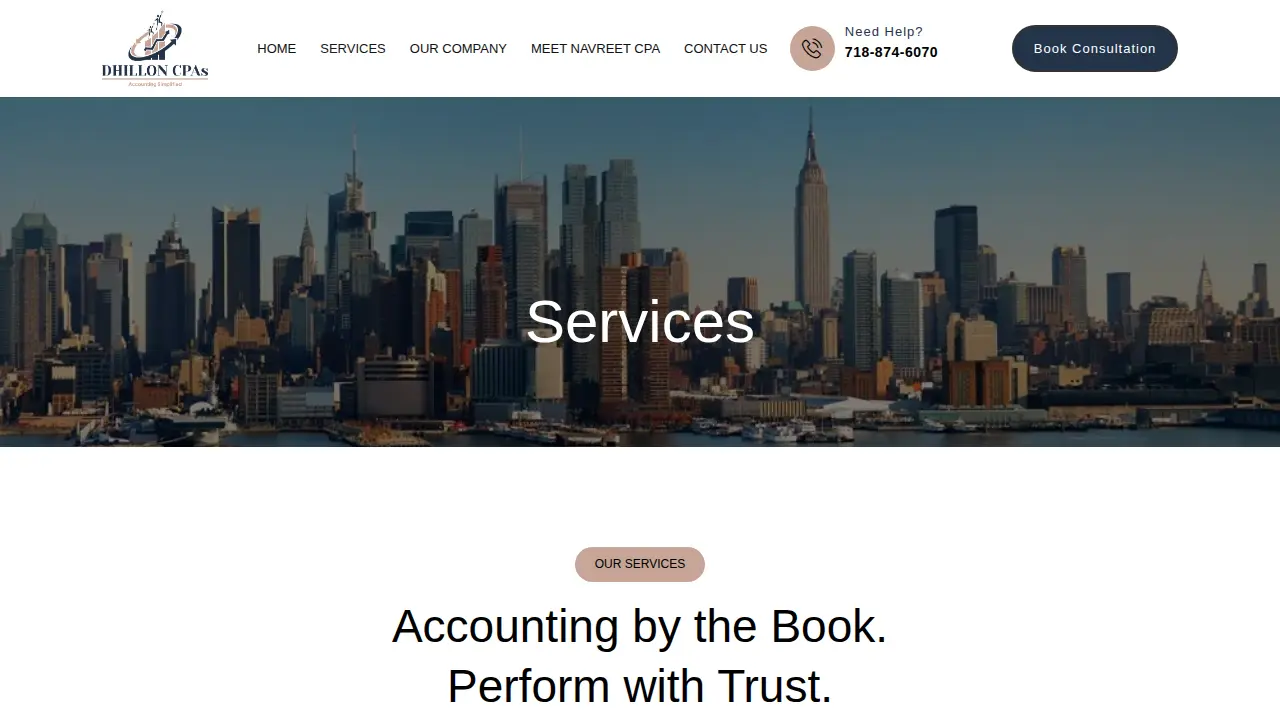 Dhillon CPAs Inc page