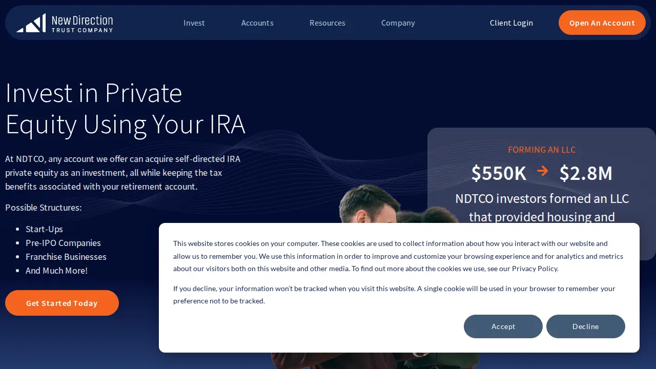 New Direction Trust Company page