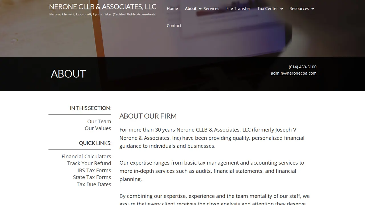 Nerone & Associates Inc page