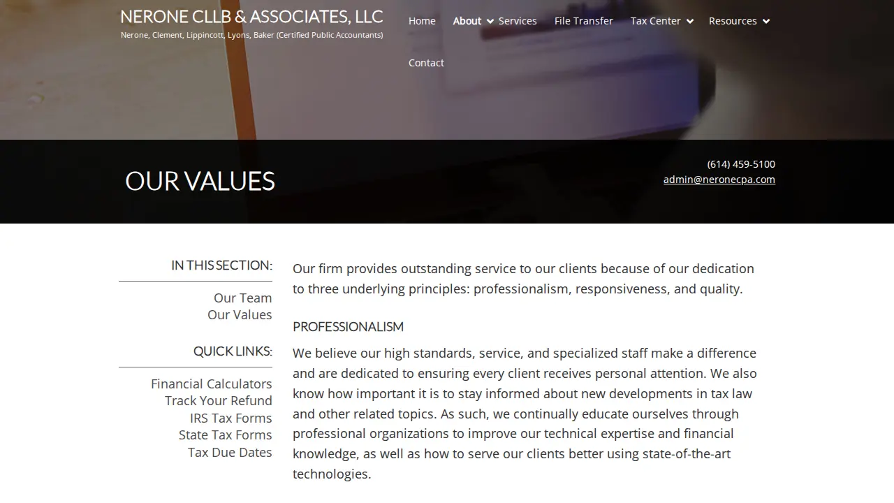 Nerone & Associates Inc page