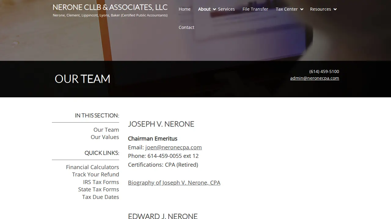 Nerone & Associates Inc page