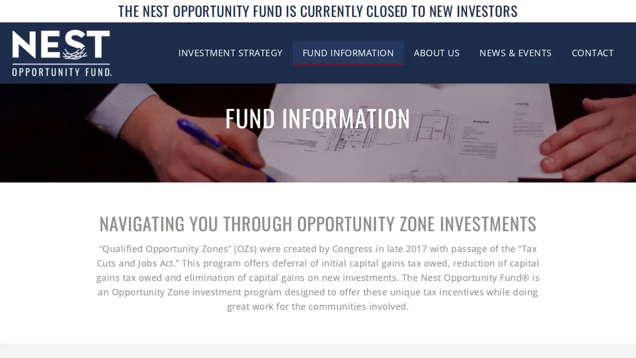 Nest Opportunity Fund, LLC page
