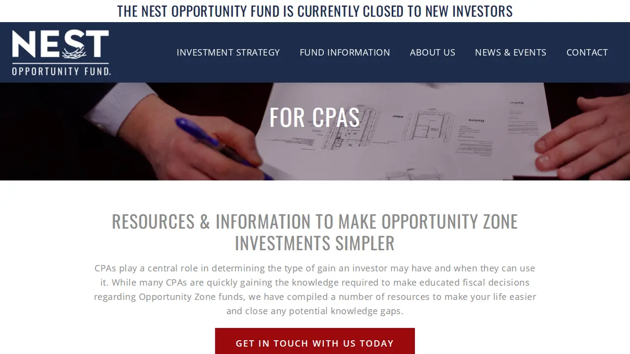 Nest Opportunity Fund, LLC page