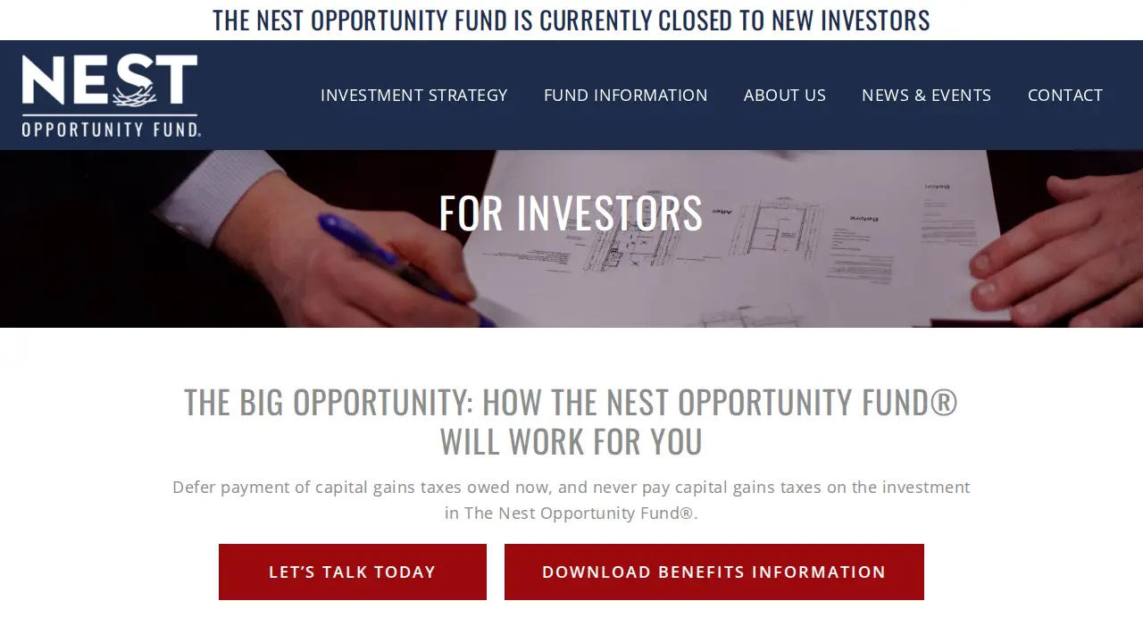 Nest Opportunity Fund, LLC page