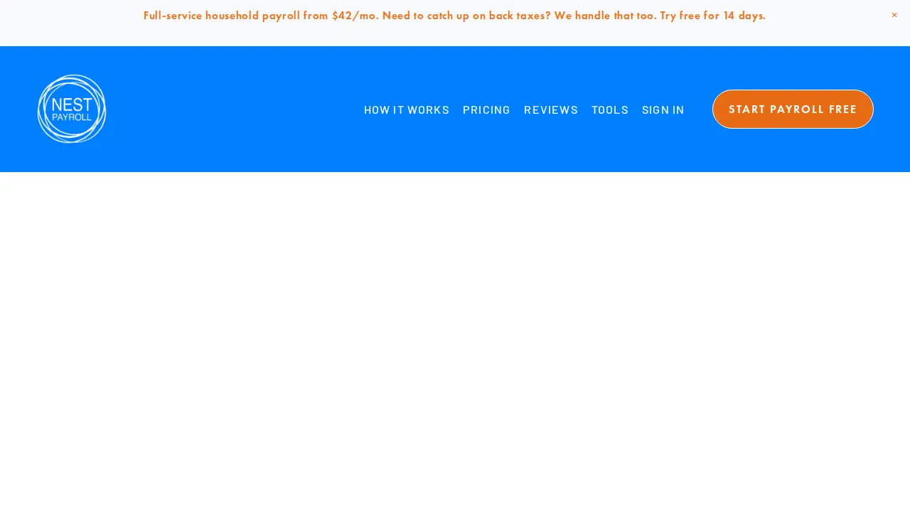 Nest Payroll page
