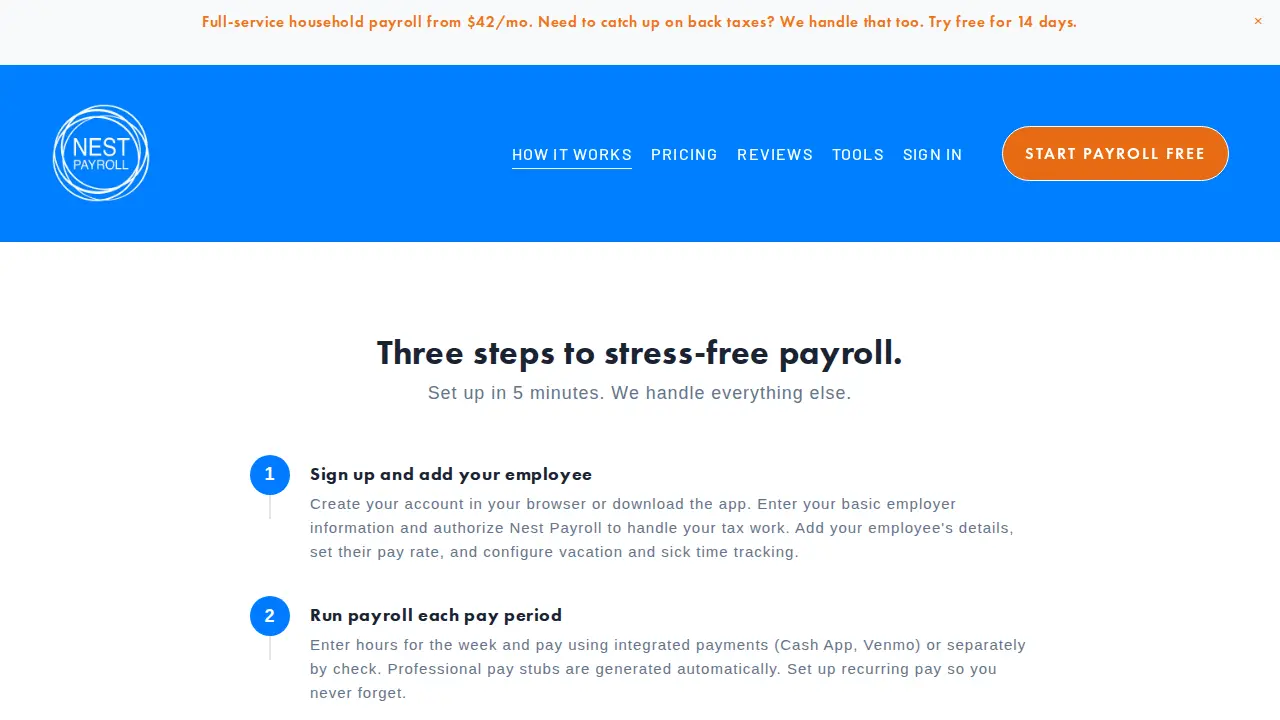Nest Payroll page