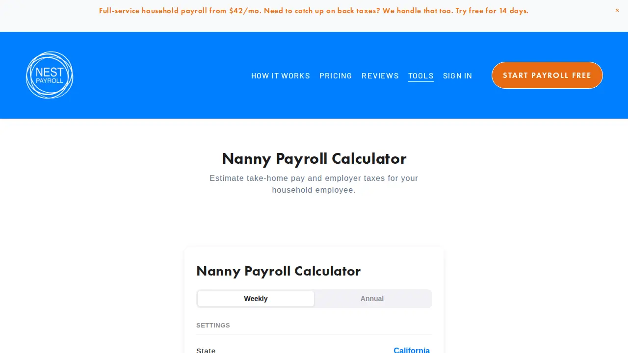 Nest Payroll page