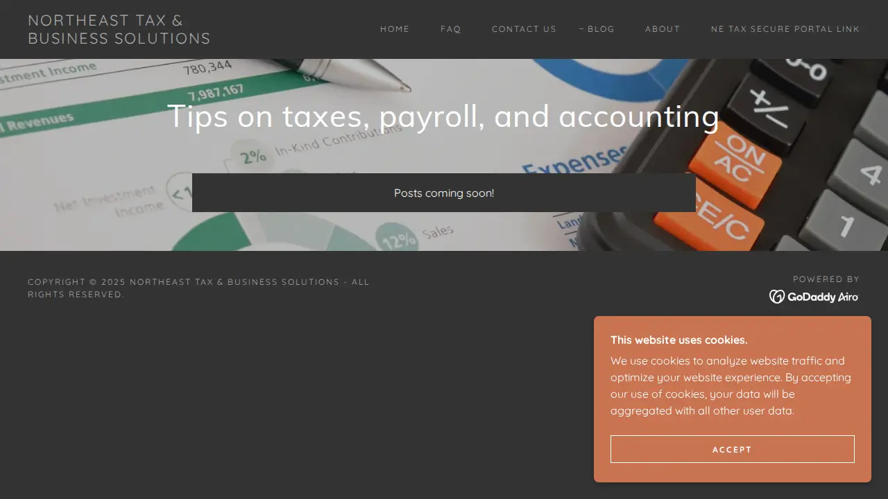 Northeast Tax & Business Solutions page