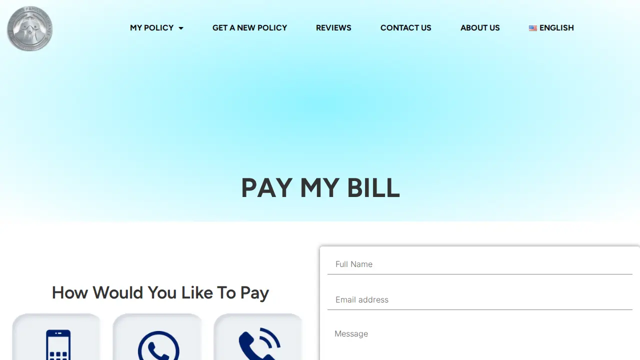 New England Family Insurance page