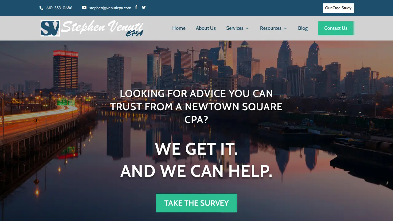 Stephen J. Venuti, CPA, MST, LLC website