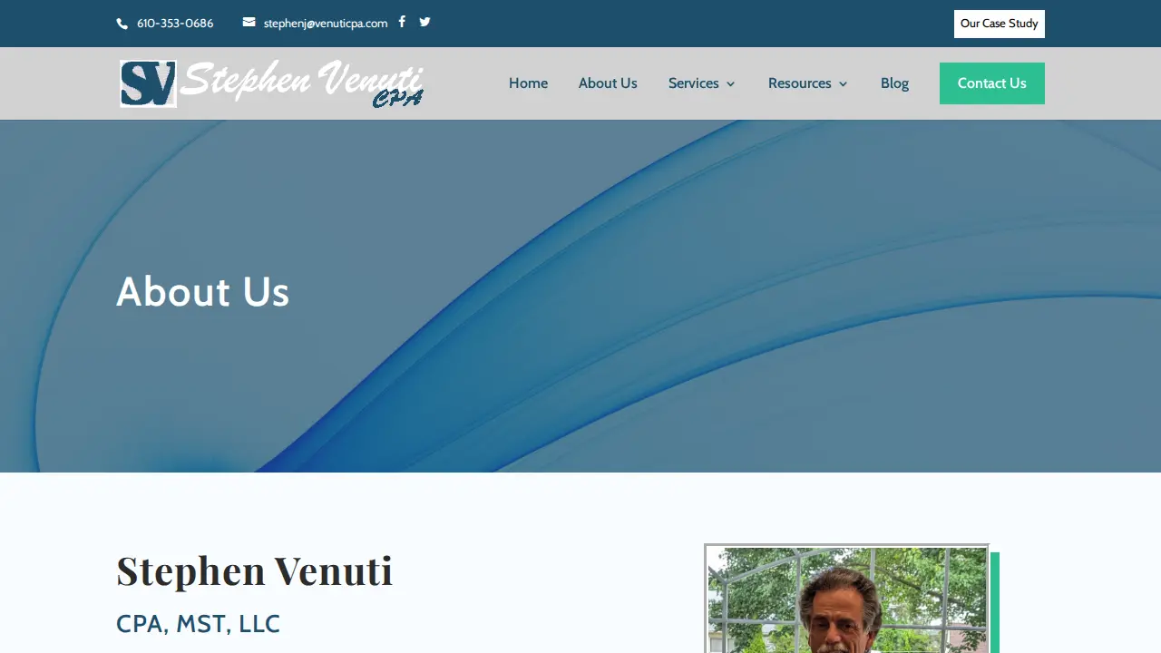 Stephen J. Venuti, CPA, MST, LLC page